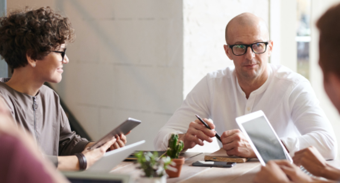 people in a meeting