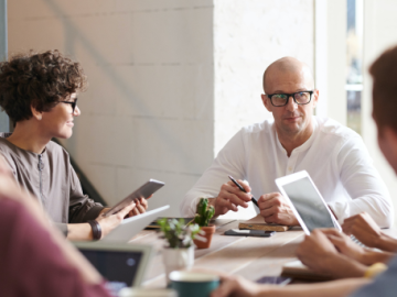 people in a meeting